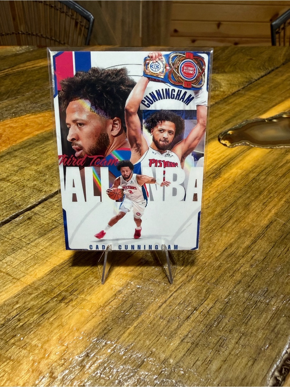 Cade Cunningham NBA All-Rookie Style Basketball Card